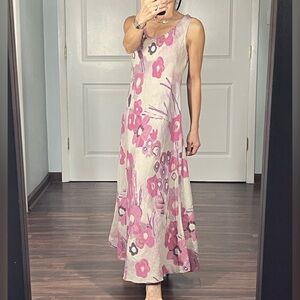 Eco Leinen A line maxi dress size XS